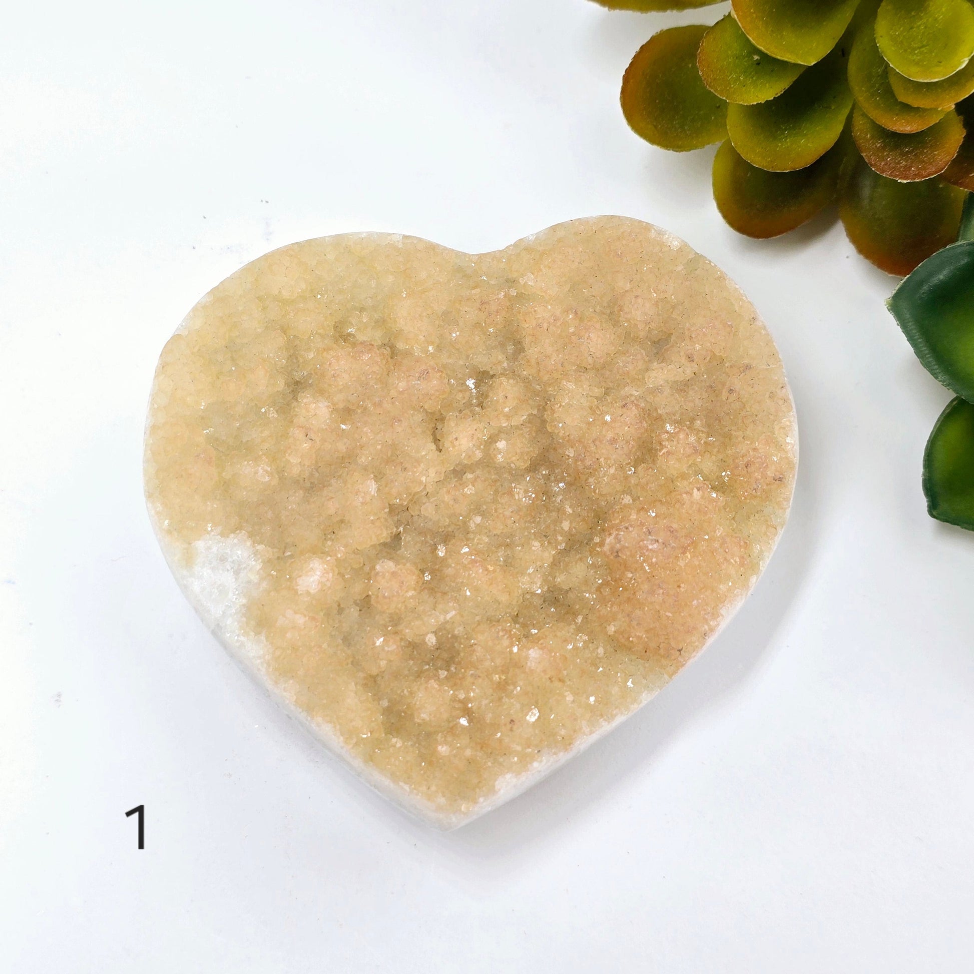 Agate Druzy Crystal Heart - You Choose #1 variant 1 labeled