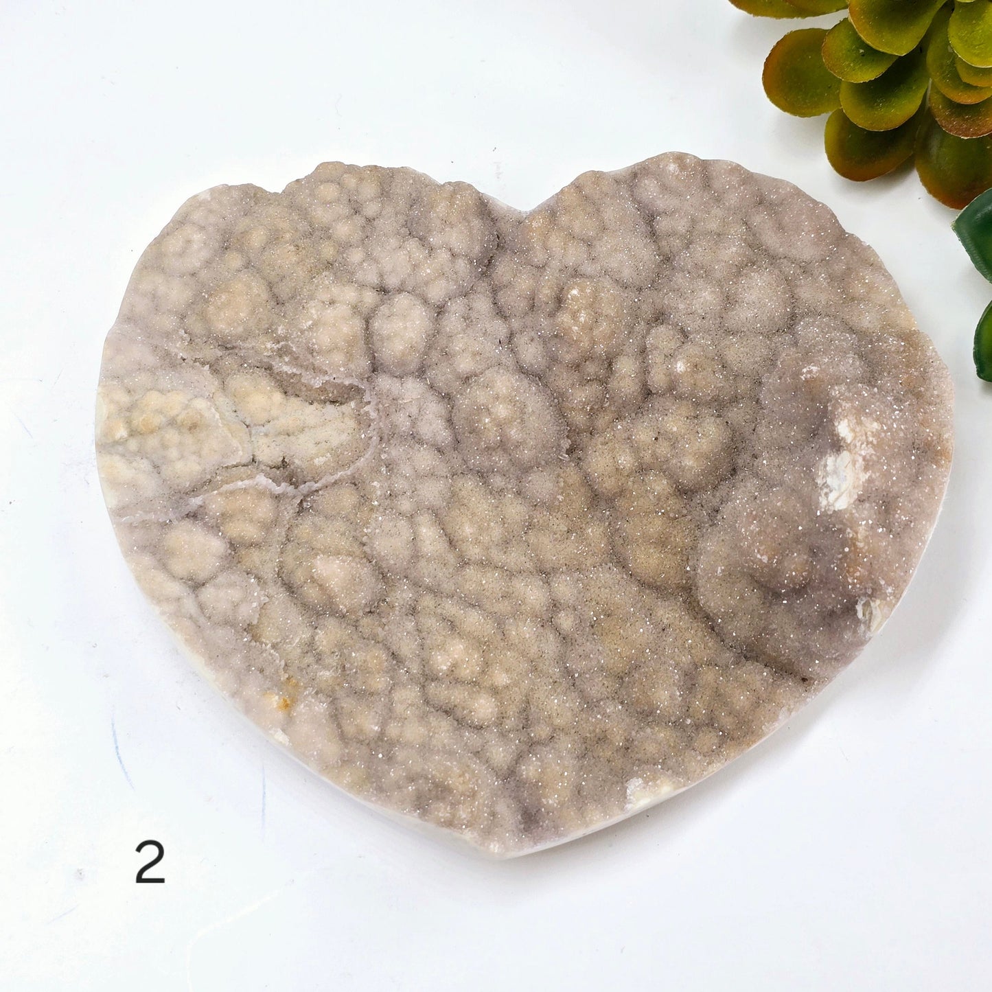 Agate Druzy Crystal Heart - You Choose #1 variant 2 labeled