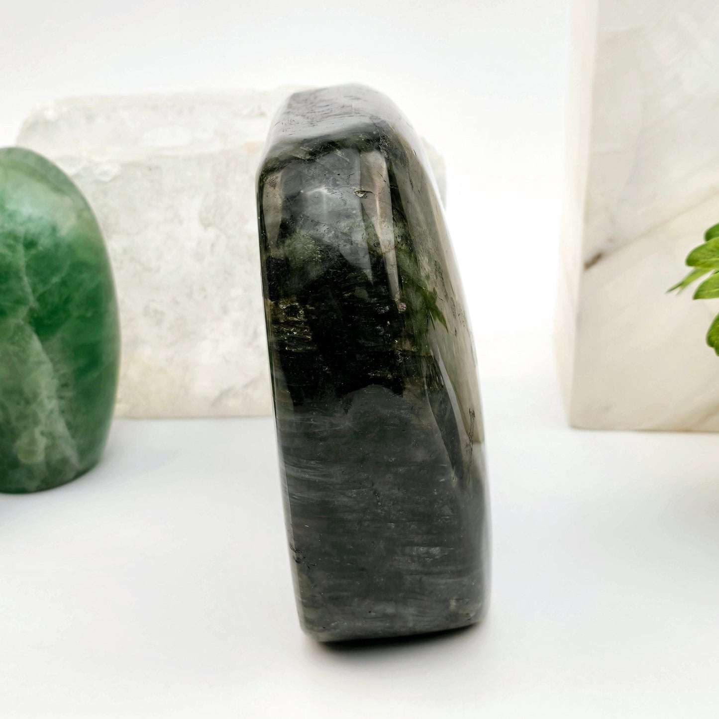 Labradorite Freeform Crystal Cut Base #2 side view