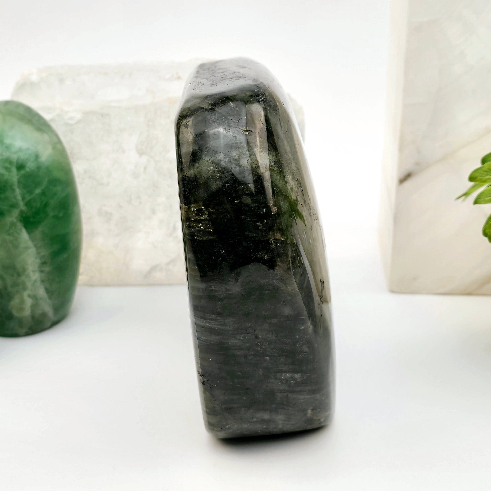 Labradorite Freeform Crystal Cut Base #2 side view