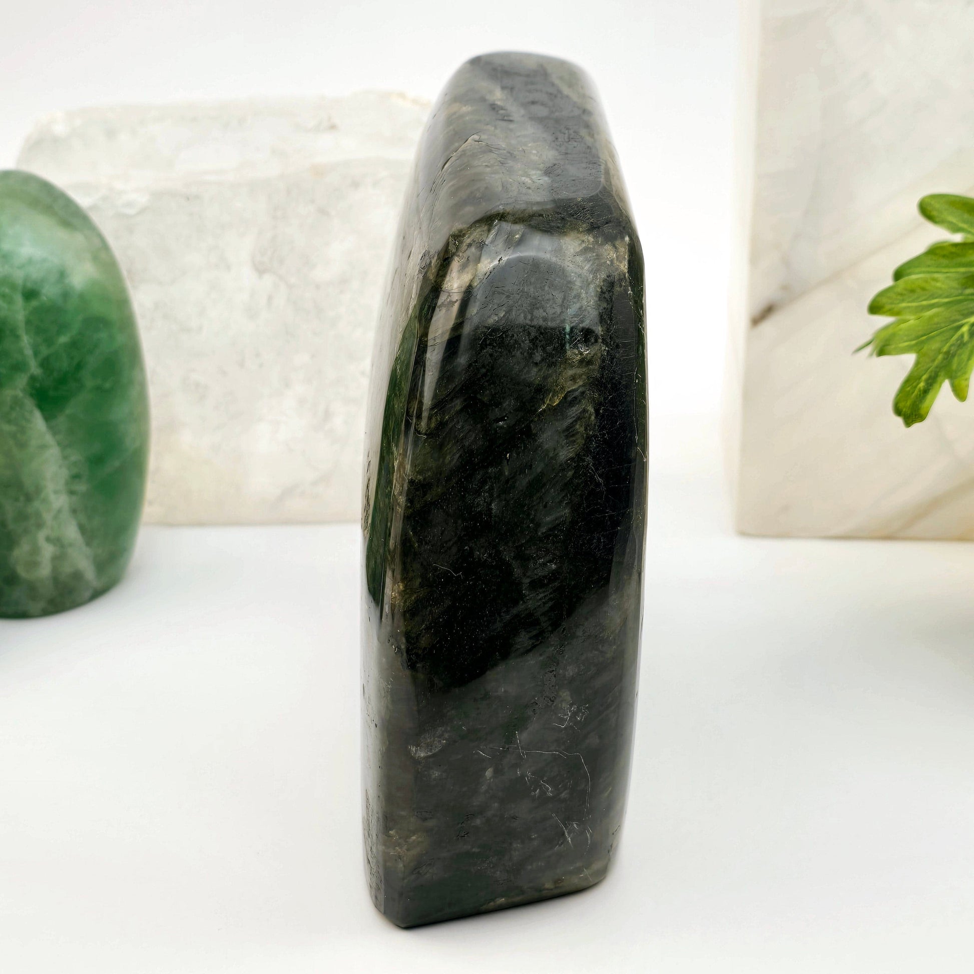 Labradorite Freeform Crystal Cut Base #2 side view