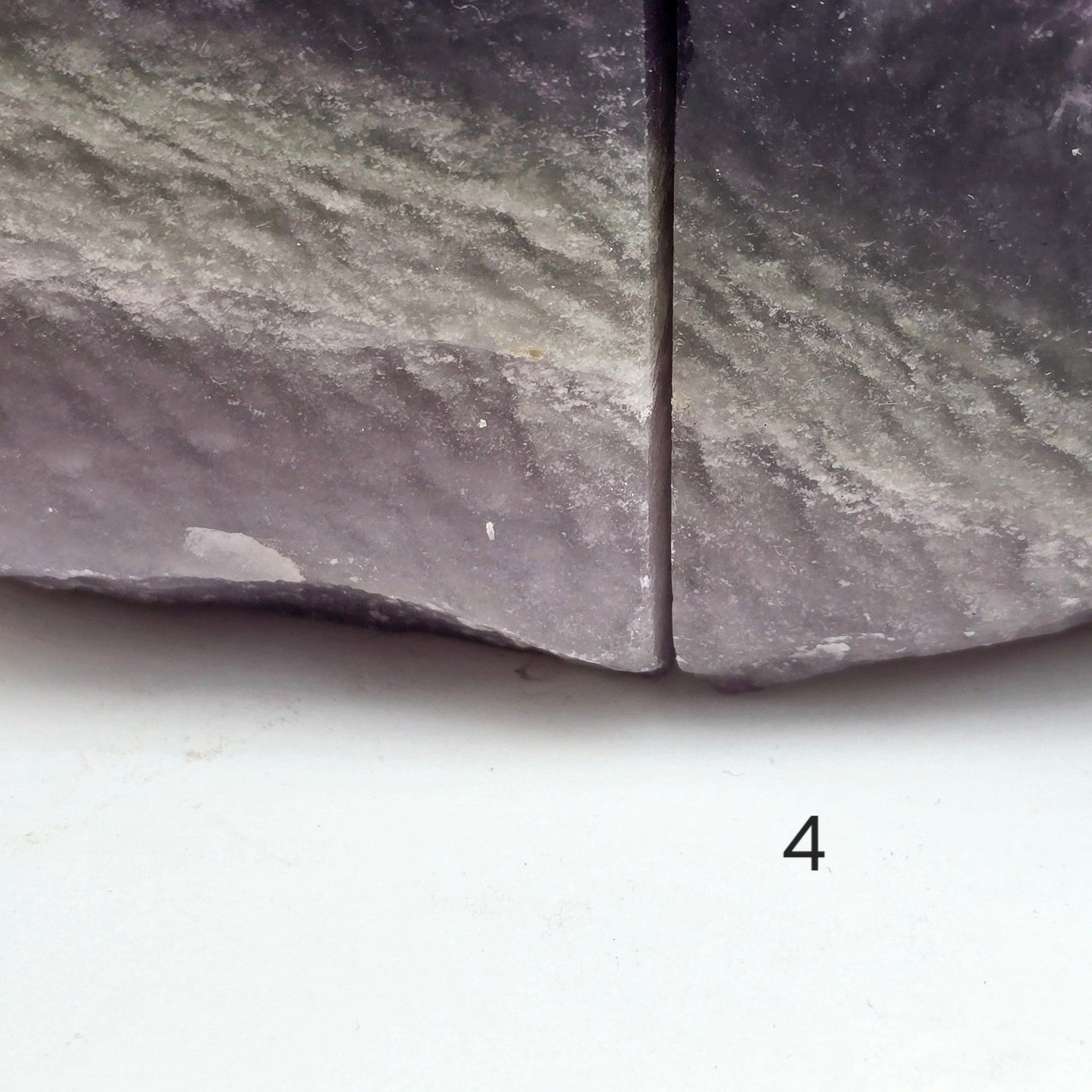 Fluorite Semi Polished Crystal Bookends - As Is - You Choose #2 closeup on chips on variant 4