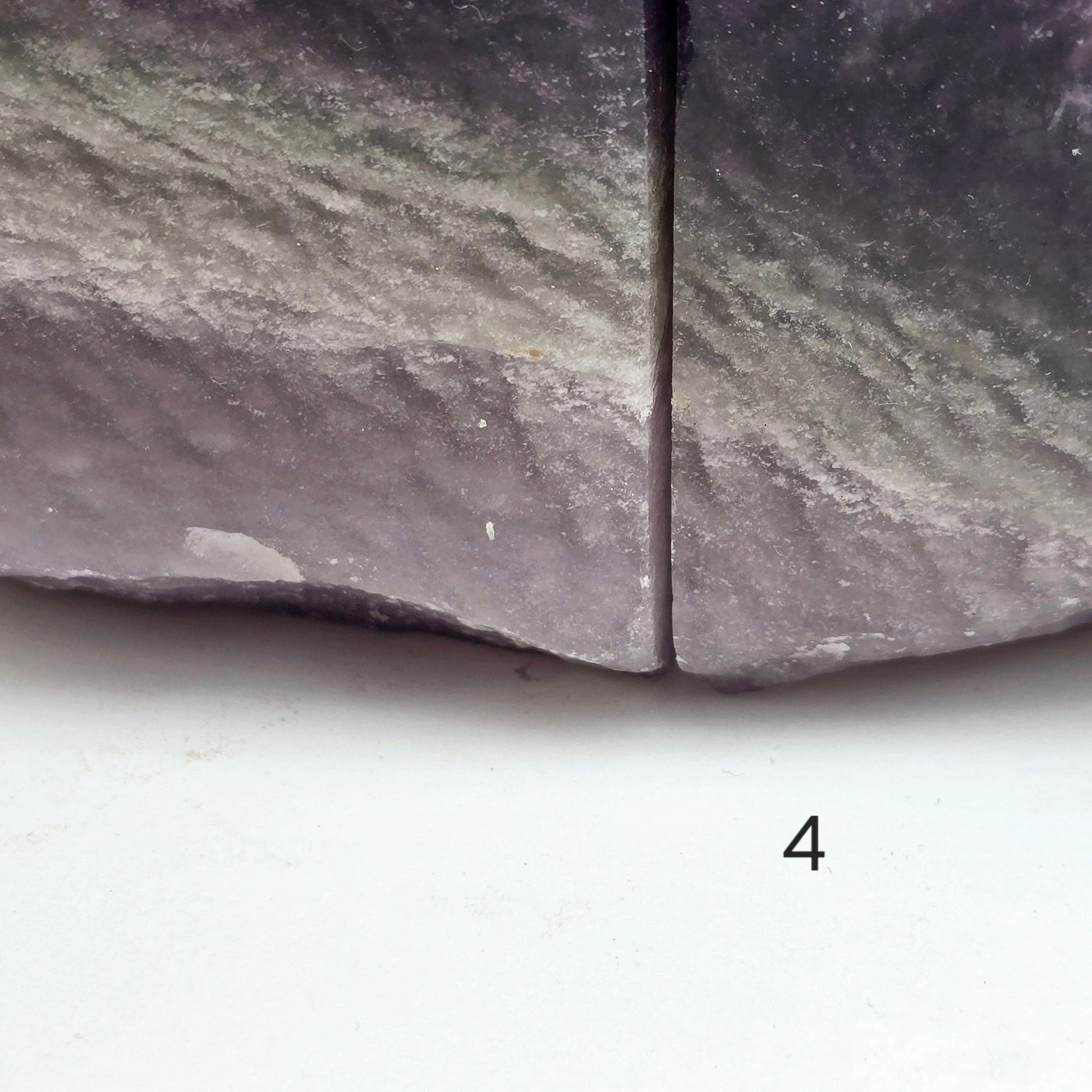 Fluorite Semi Polished Crystal Bookends - As Is - You Choose #2 closeup on chips on variant 4