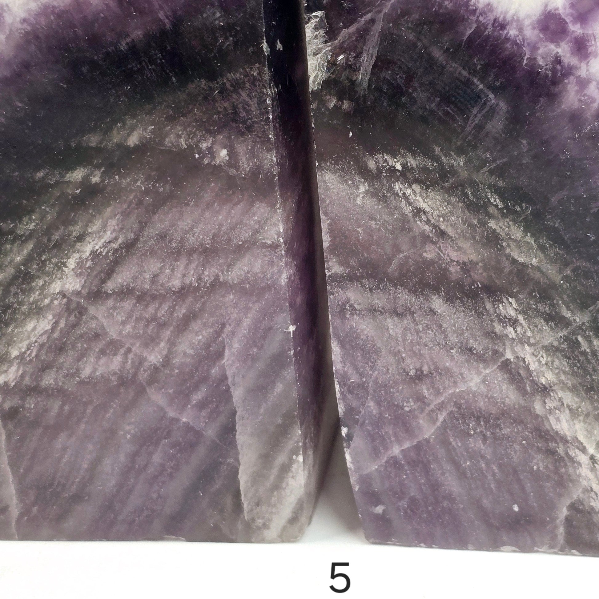 Fluorite Semi Polished Crystal Bookends - As Is - You Choose #2 closeup on chips on variant 5