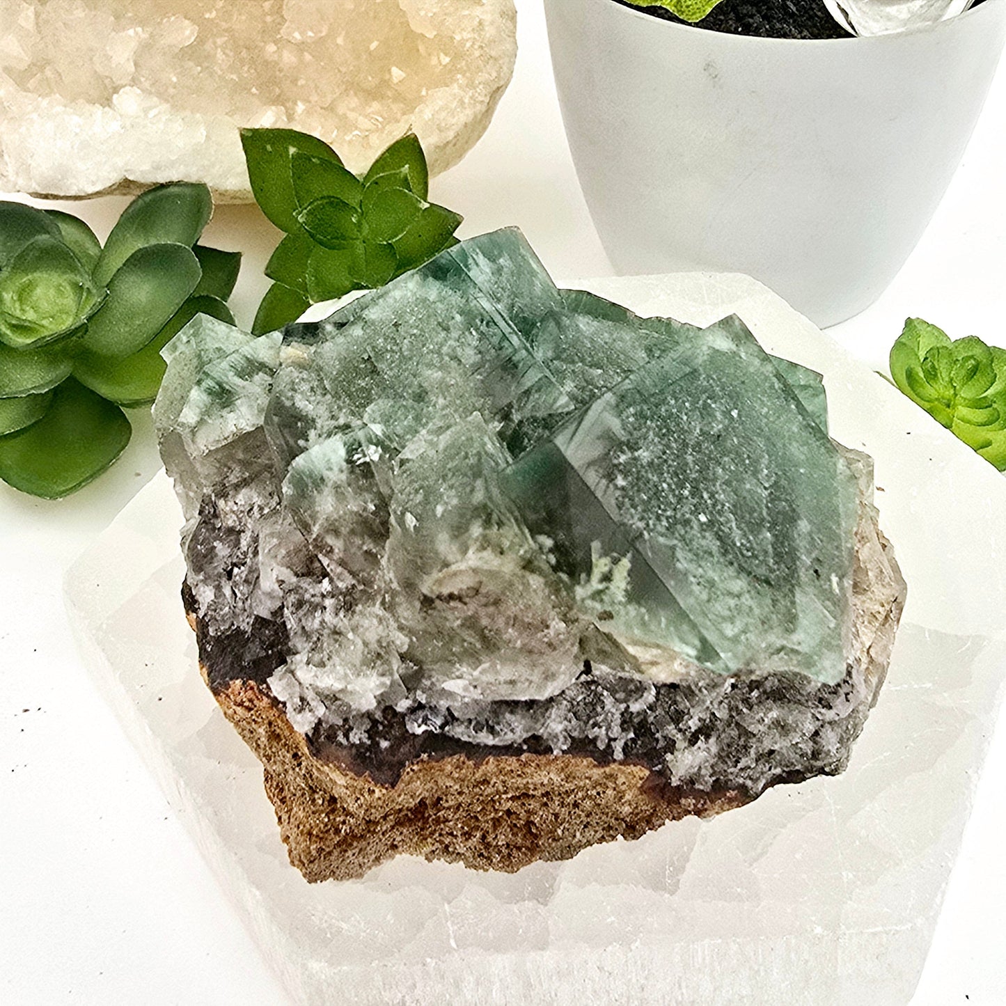 Lady Annabella Mine Fluorite Crystal Cluster from England #2 back view