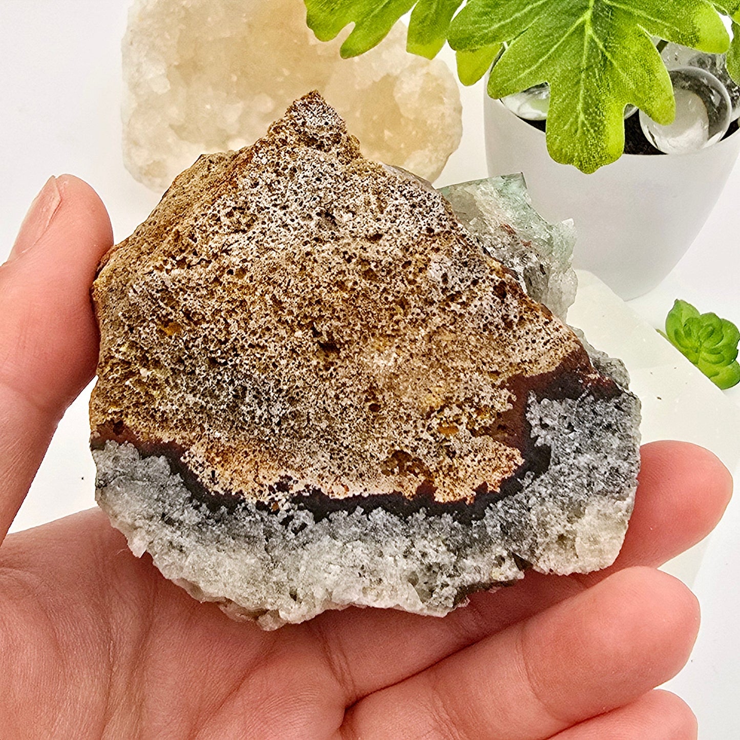 Lady Annabella Mine Fluorite Crystal Cluster from England #2 back view of matrix