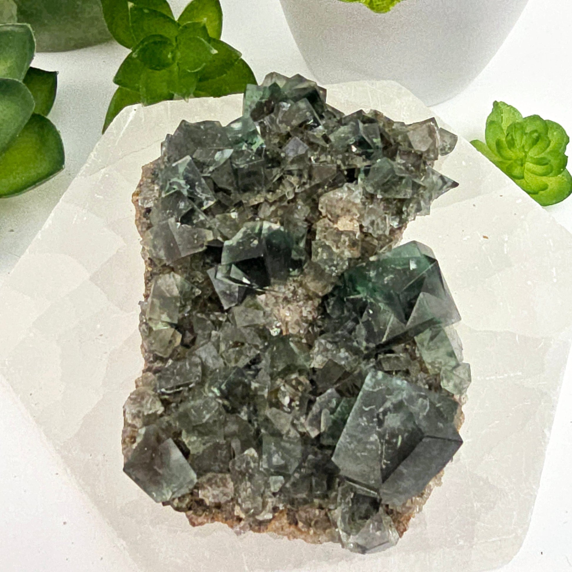 Lady Annabella Mine Fluorite Crystal Cluster from England #3 side view