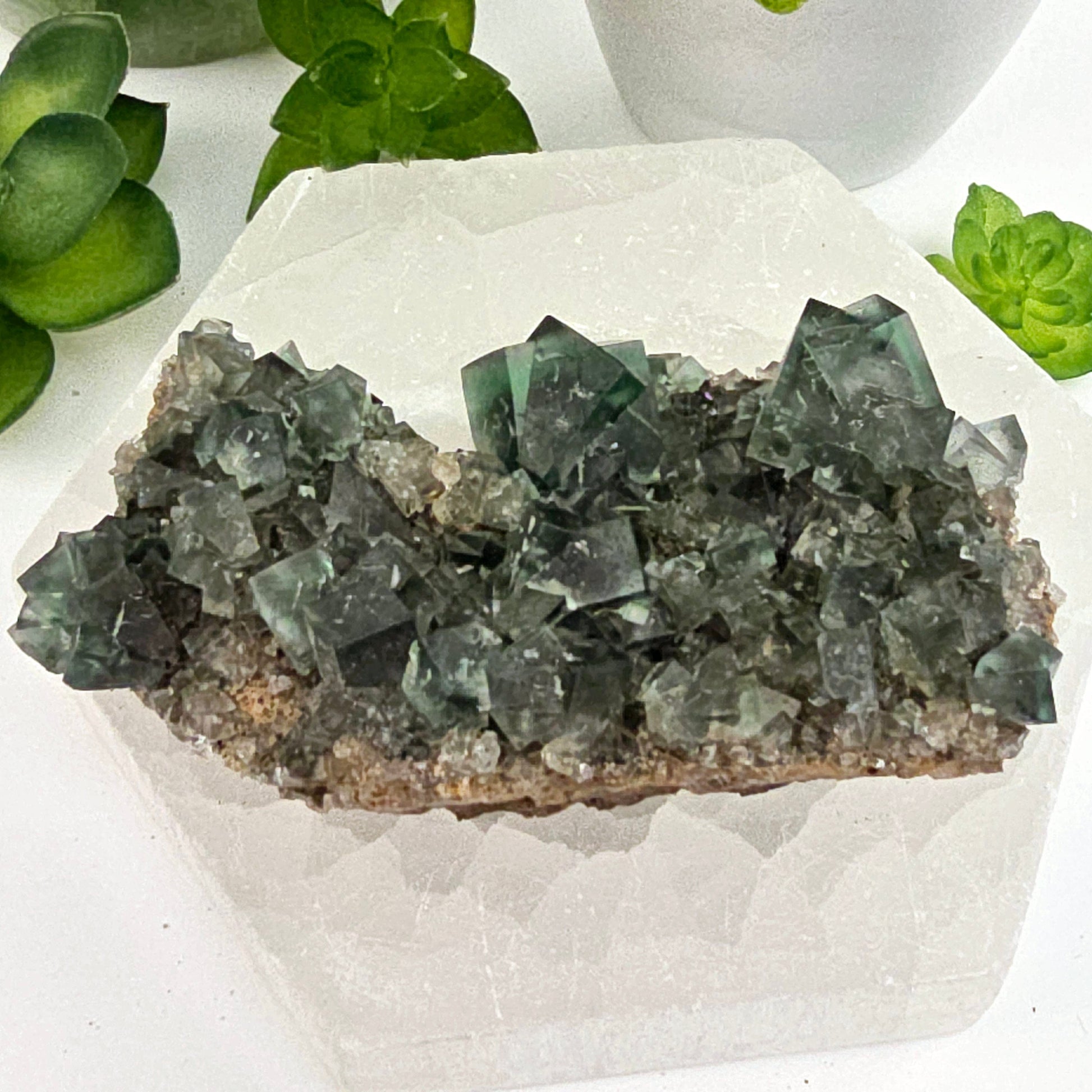 Lady Annabella Mine Fluorite Crystal Cluster from England #3 back view
