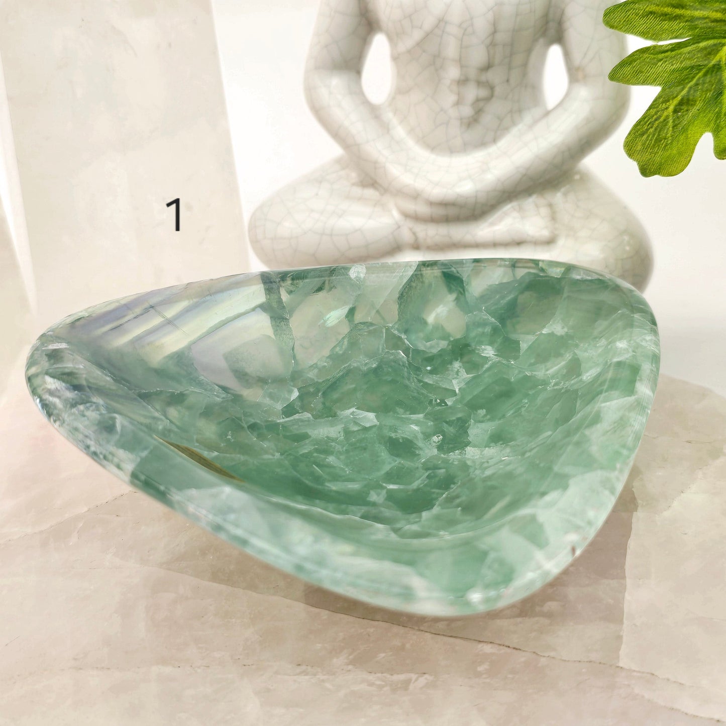 Fluorite Polished Crystal Bowl - You Choose #1 variant 1 labeled 