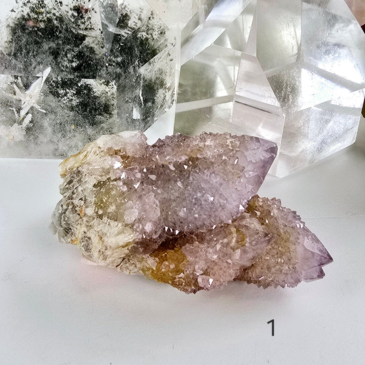 Cactus Amethyst from South Africa - Spirit Amethyst Crystal Cluster - You Choose variant 1 labeled