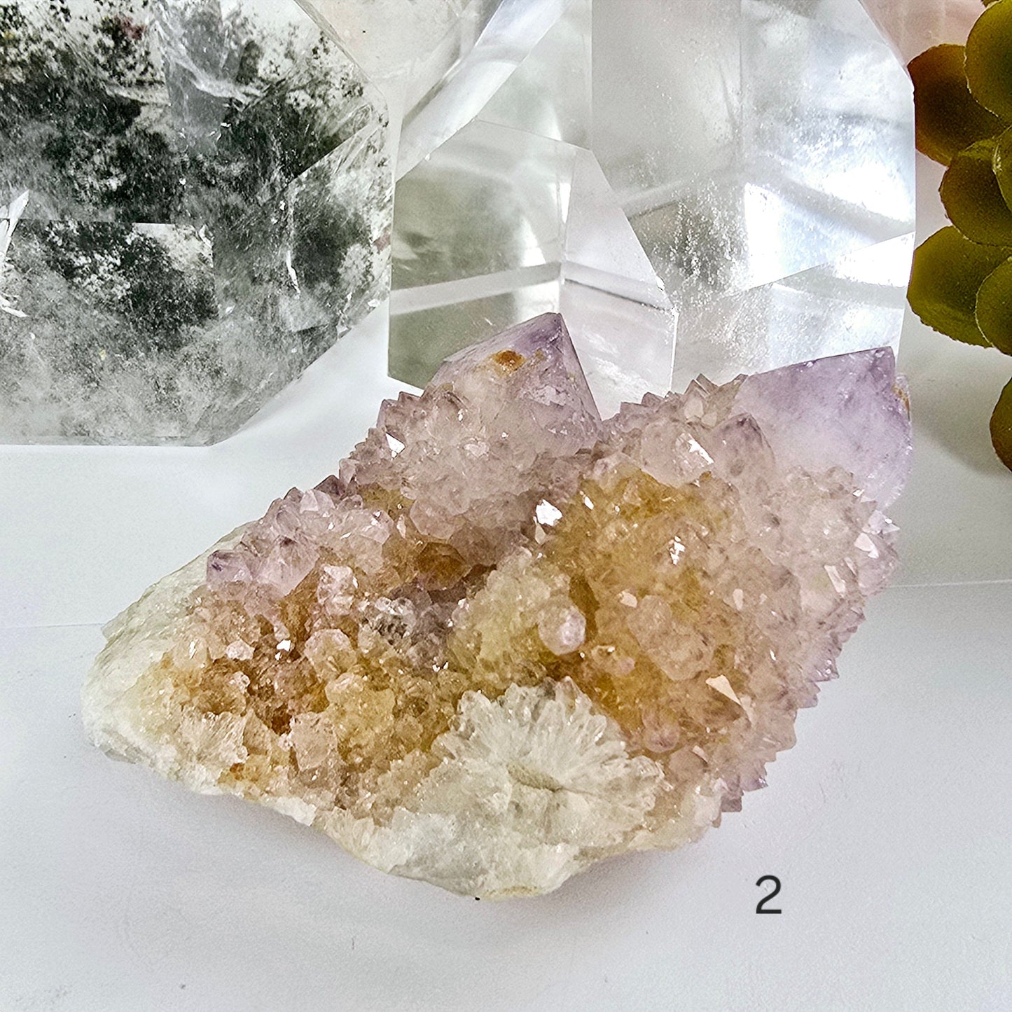 Cactus Amethyst from South Africa - Spirit Amethyst Crystal Cluster - You Choose variant 2 labeled