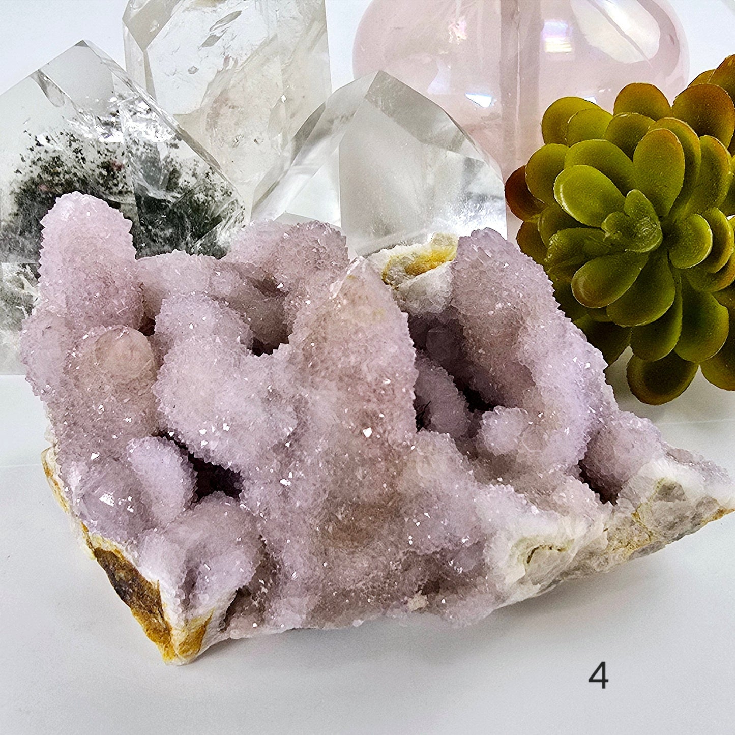 Cactus Amethyst from South Africa - Spirit Amethyst Crystal Cluster - You Choose variant 4 labeled