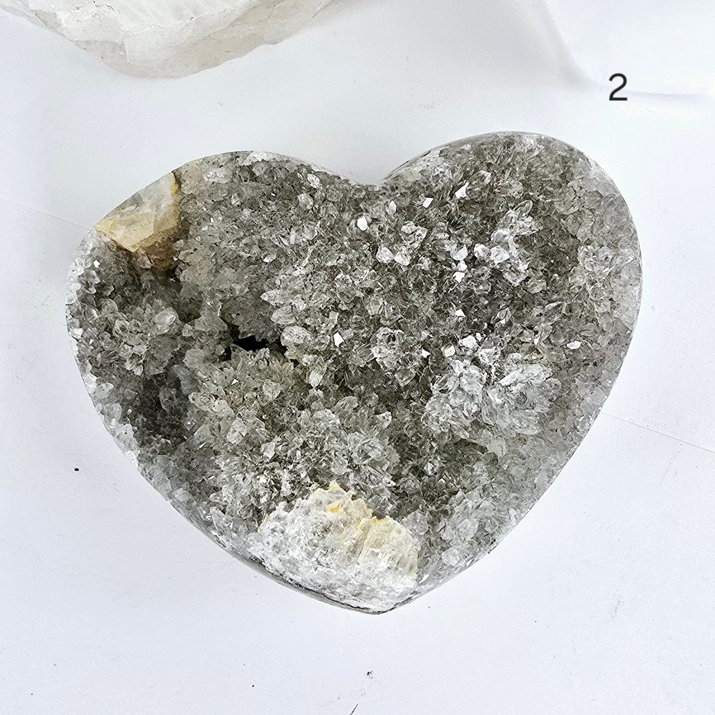 Amethyst Crystal Heart - You Choose #3 variant 2 labeled