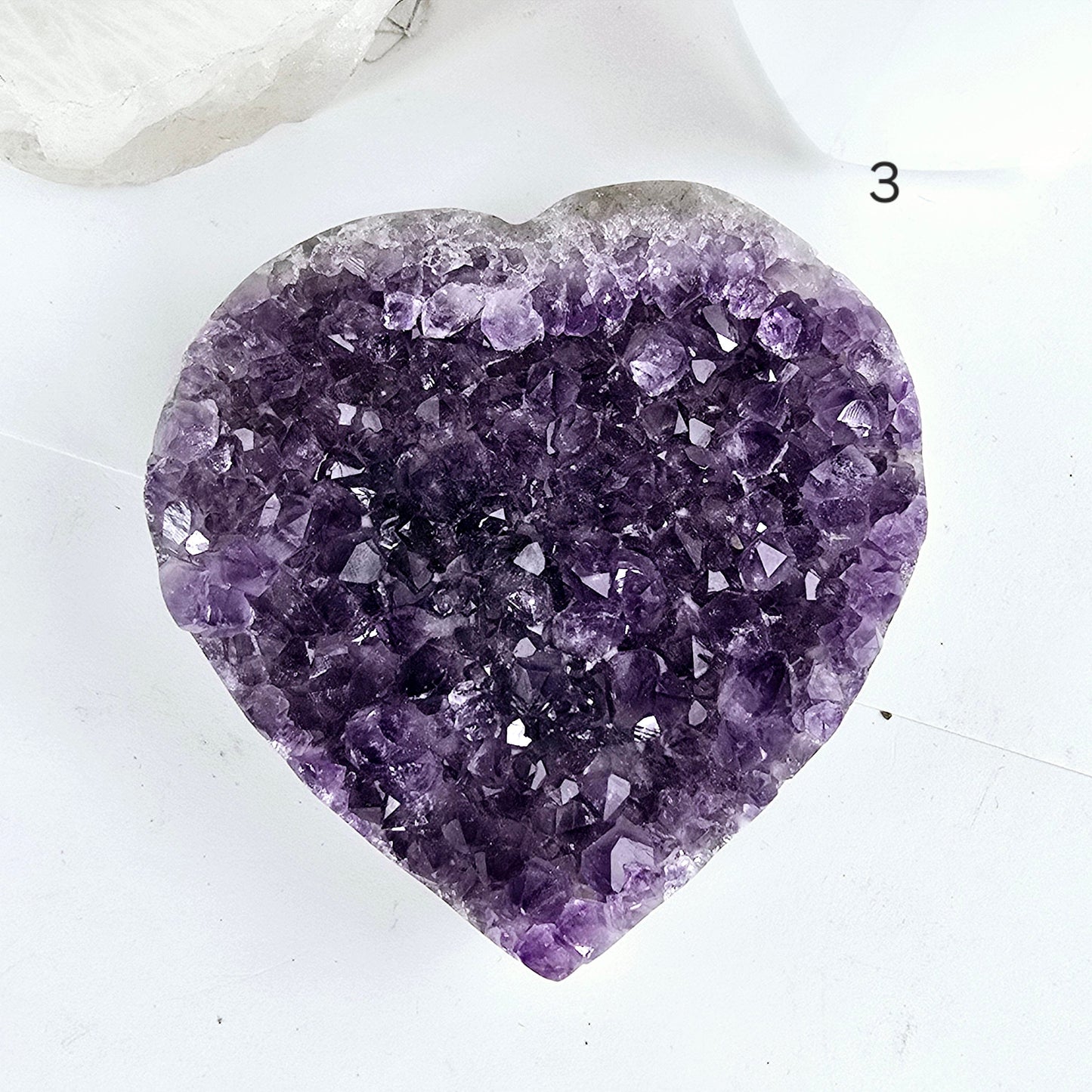 Amethyst Crystal Heart - You Choose #3 variant 3 labeled