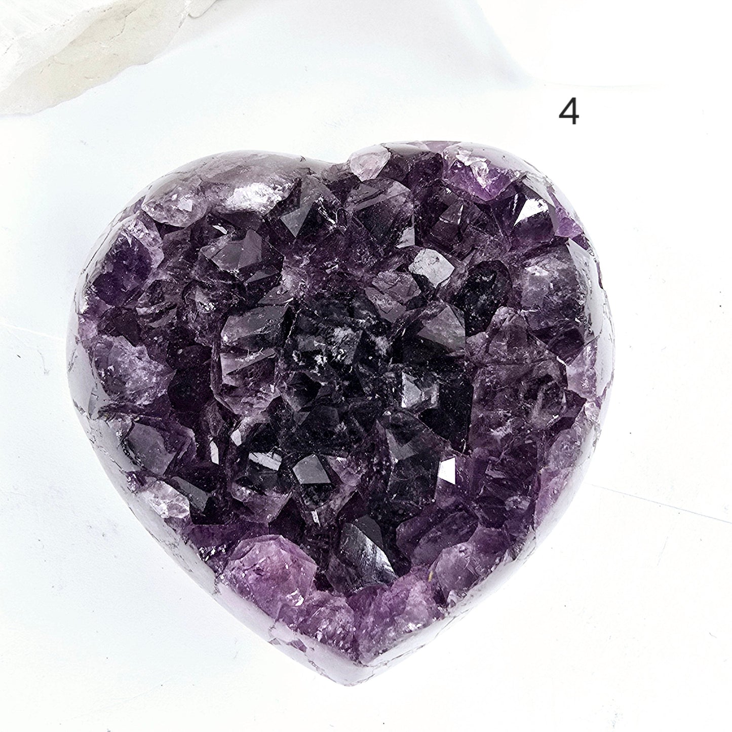Amethyst Crystal Heart - You Choose #3 variant 4 labeled