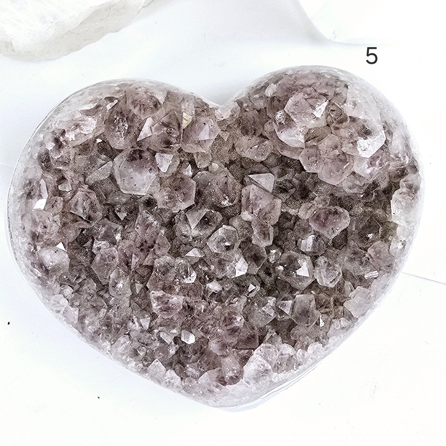 Amethyst Crystal Heart - You Choose #3 variant 5 labeled