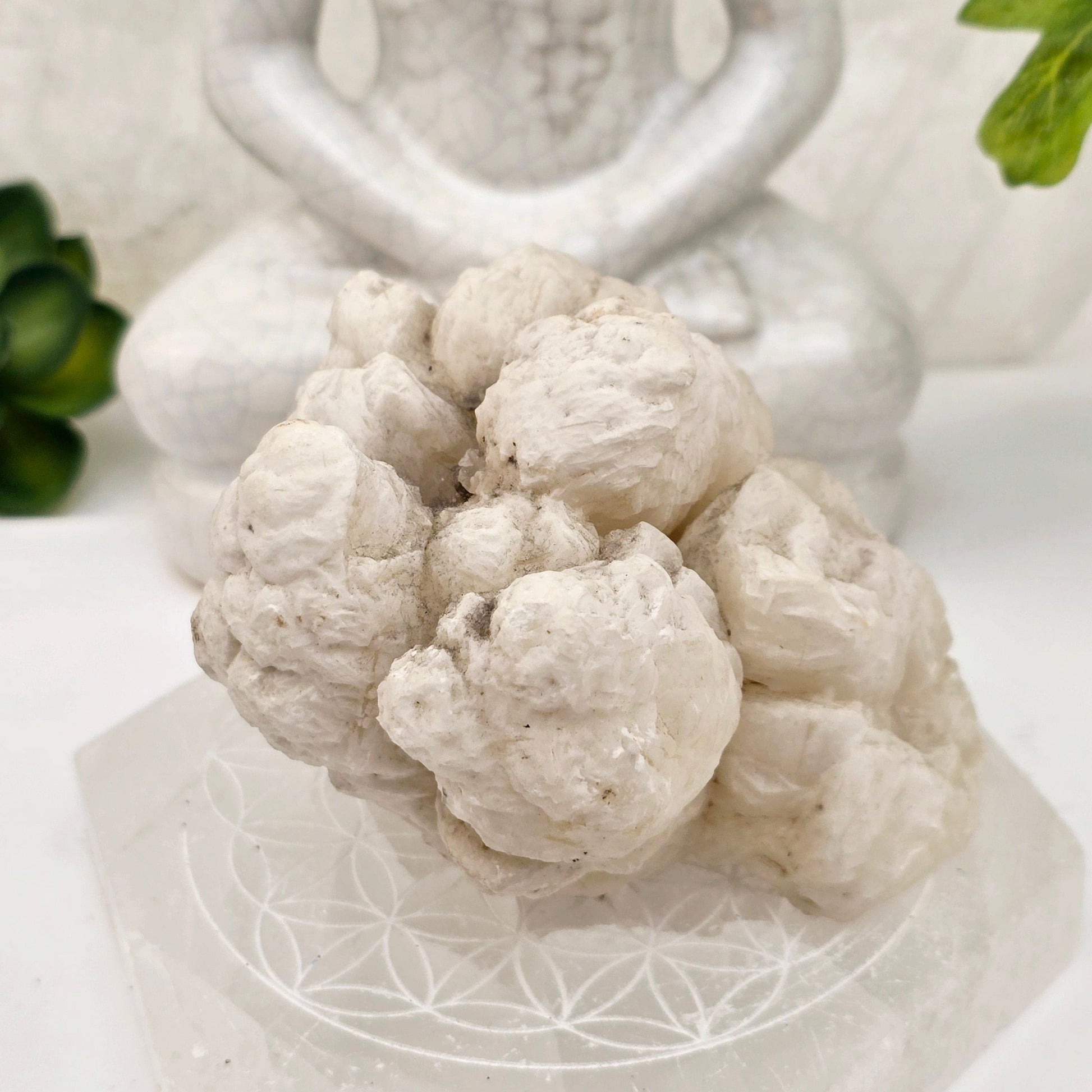 Calcite Crystal Cluster - White Calcite Specimen - One-of-a-Kind side view