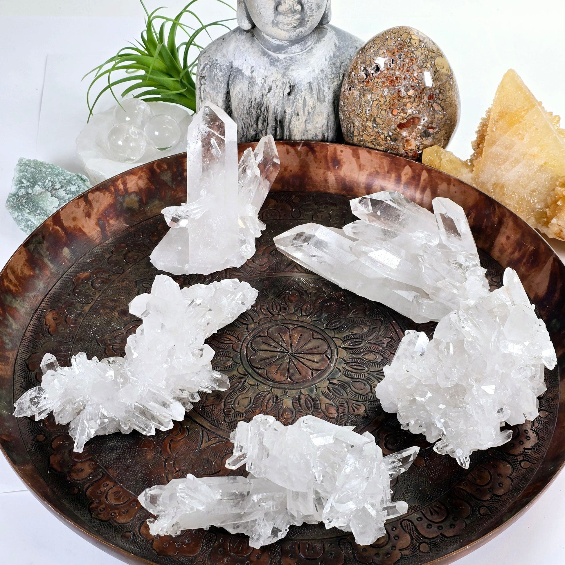 Crystal Quartz Cluster - AA Grade - You Choose #5 all variants top view