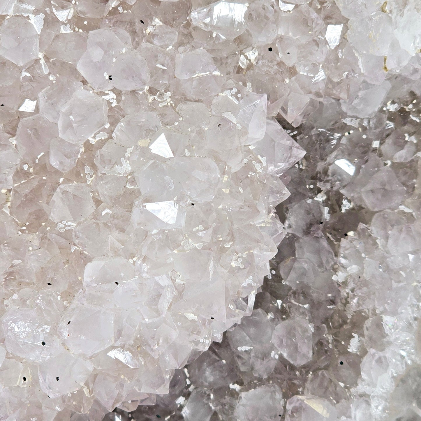 Amethyst - Light Amethyst Crystal Cut Base - One-of-a-Kind closeup for detail