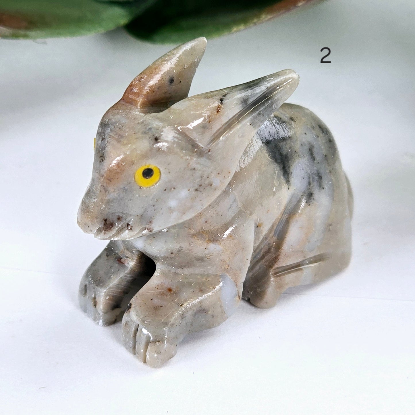 Soapstone Crystal Rabbit Carving from Peru - You Choose variant 2 labeled