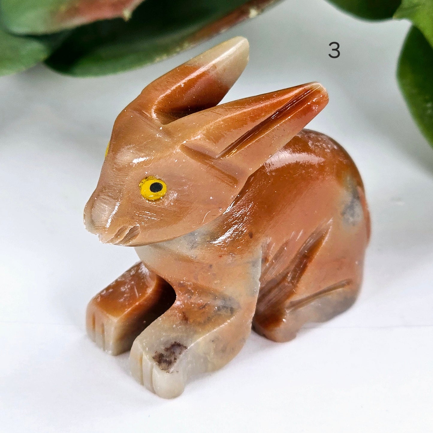 Soapstone Crystal Rabbit Carving from Peru - You Choose variant 3 labeled