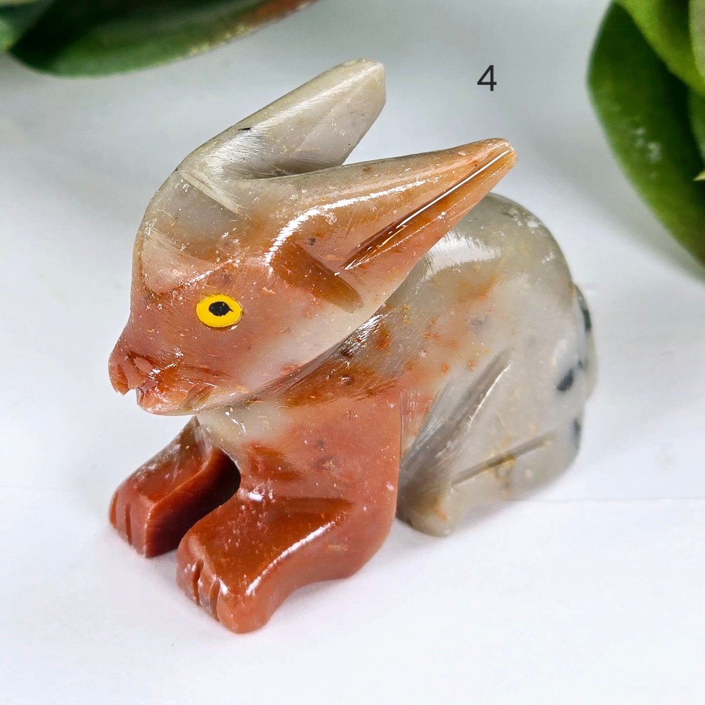 Soapstone Crystal Rabbit Carving from Peru - You Choose variant 4 labeled