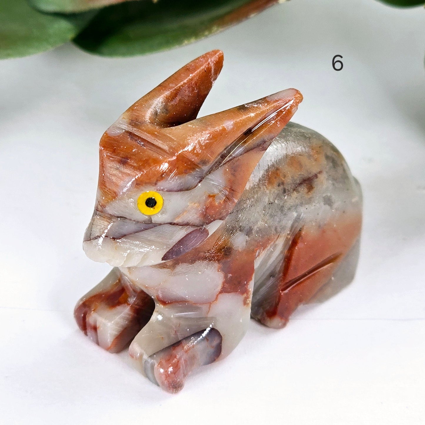 Soapstone Crystal Rabbit Carving from Peru - You Choose variant 6 labeled