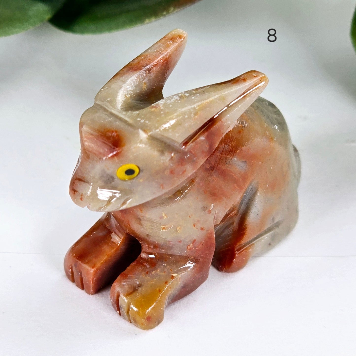 Soapstone Crystal Rabbit Carving from Peru - You Choose variant 8 labeled