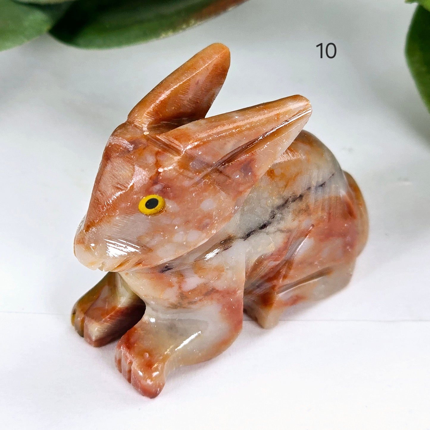 Soapstone Crystal Rabbit Carving from Peru - You Choose variant 10 labeled