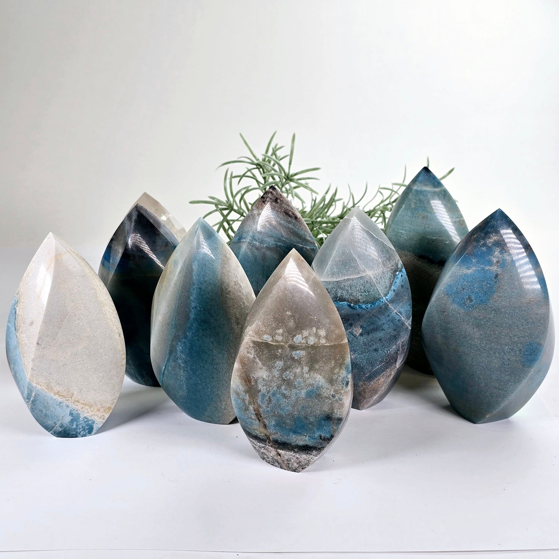 Trolleite Crystal Flame Point - You Choose #1 all variants front view