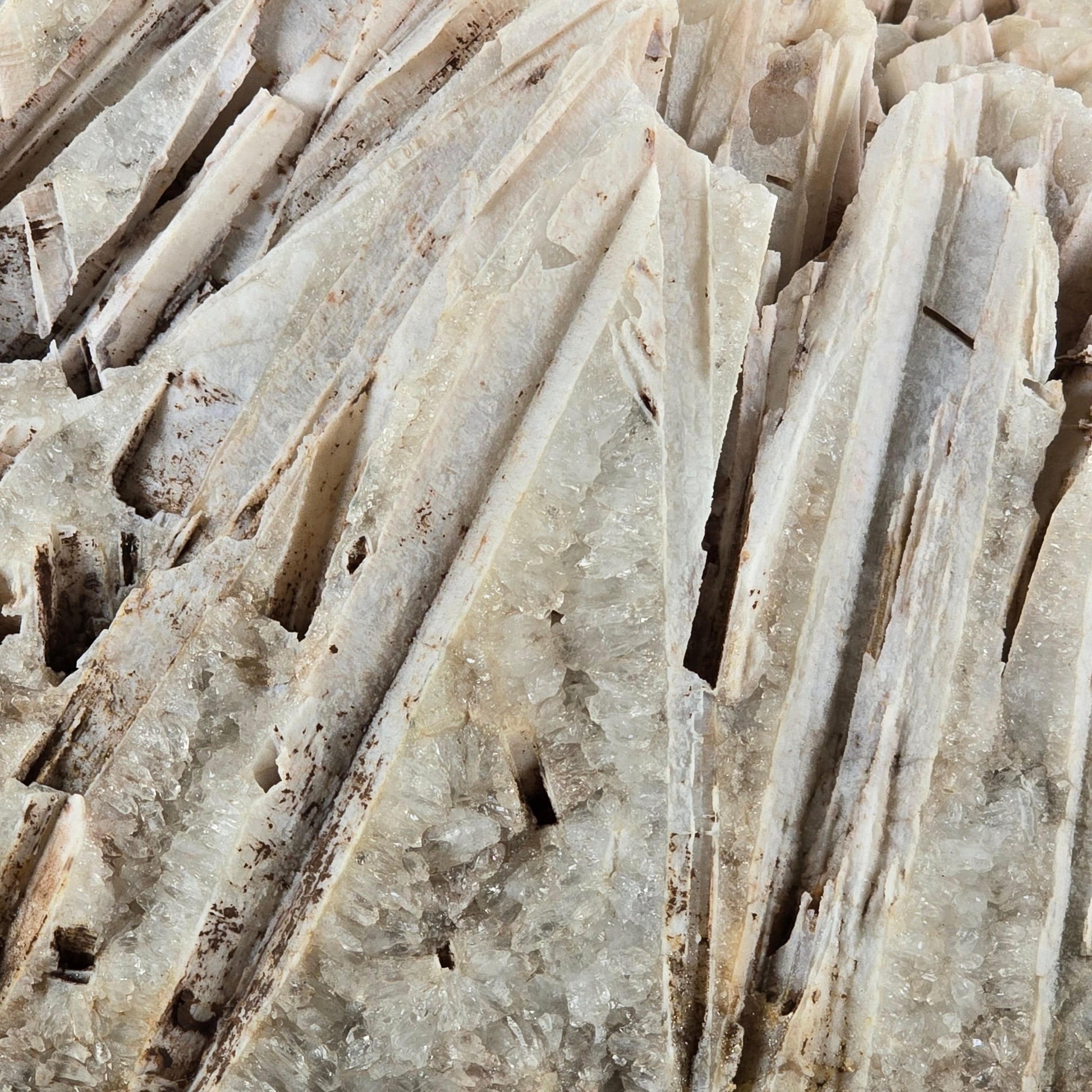 Quartz Pseudomorph after Anhydrite Crystal Specimen - Rare Find closeup for detail