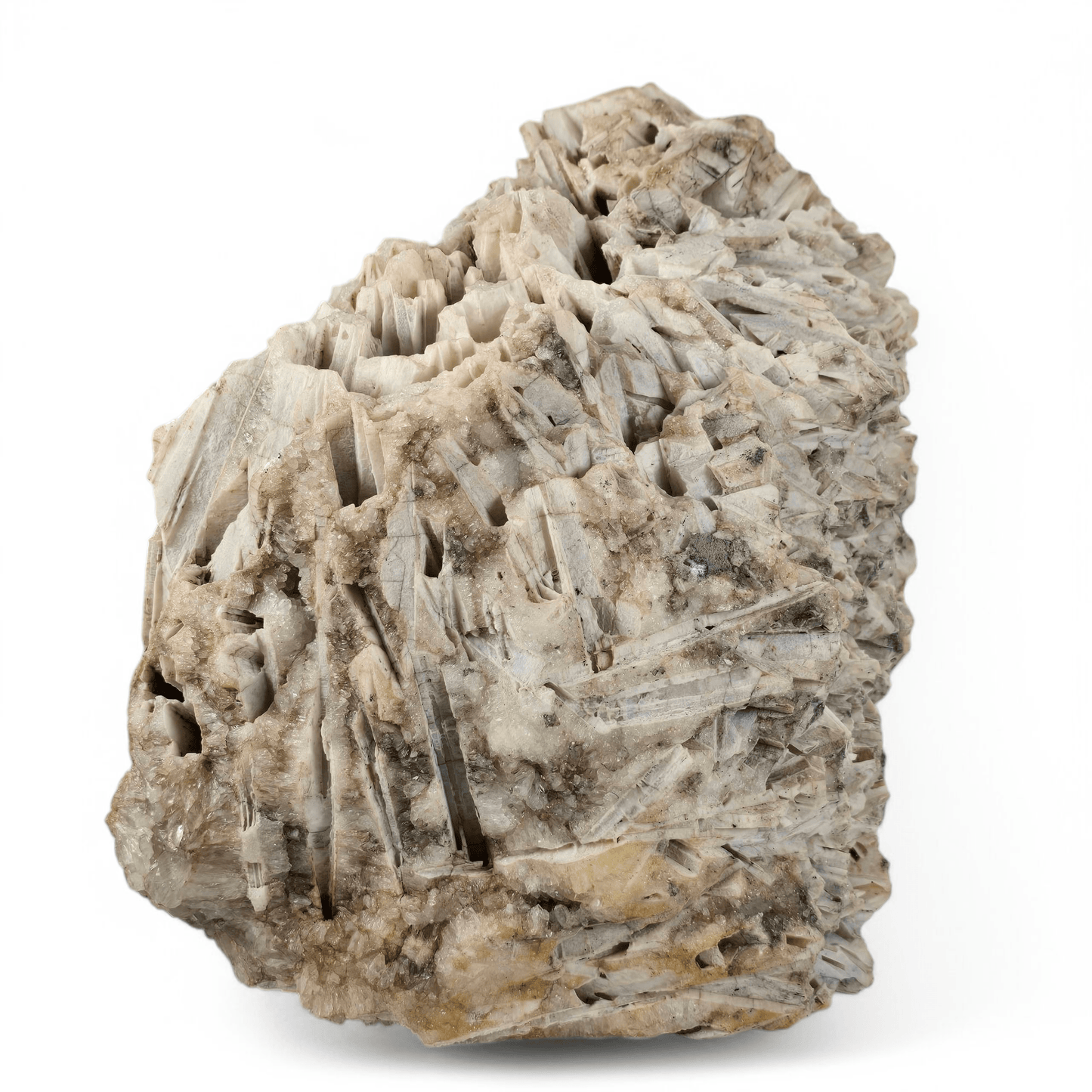 Quartz Pseudomorph after Anhydrite Crystal Specimen - Rare Find side view