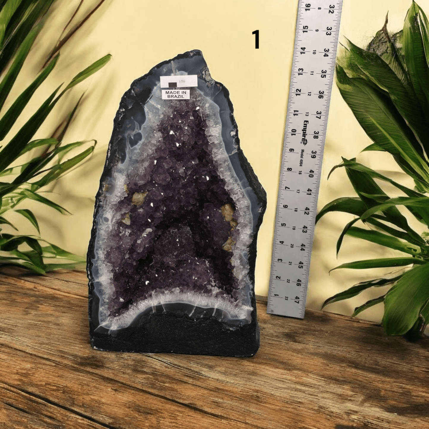 Amethyst Crystal Cathedral - You Choose #4 variant 1 labeled with ruler for size reference