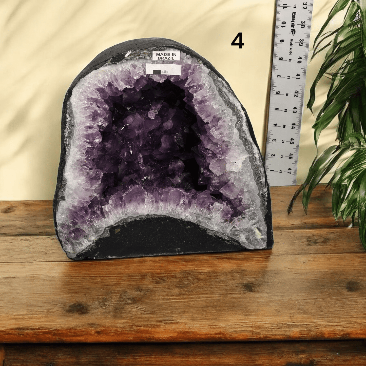 Amethyst Crystal Cathedral - You Choose #4 variant 4 labeled with ruler for size reference