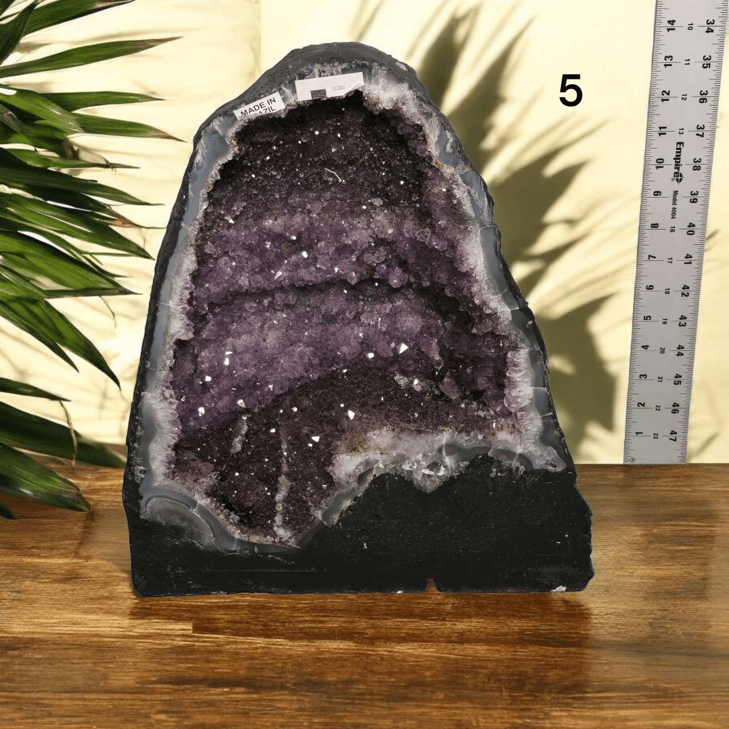 Amethyst Crystal Cathedral - You Choose #4 variant 5 labeled with ruler for size reference