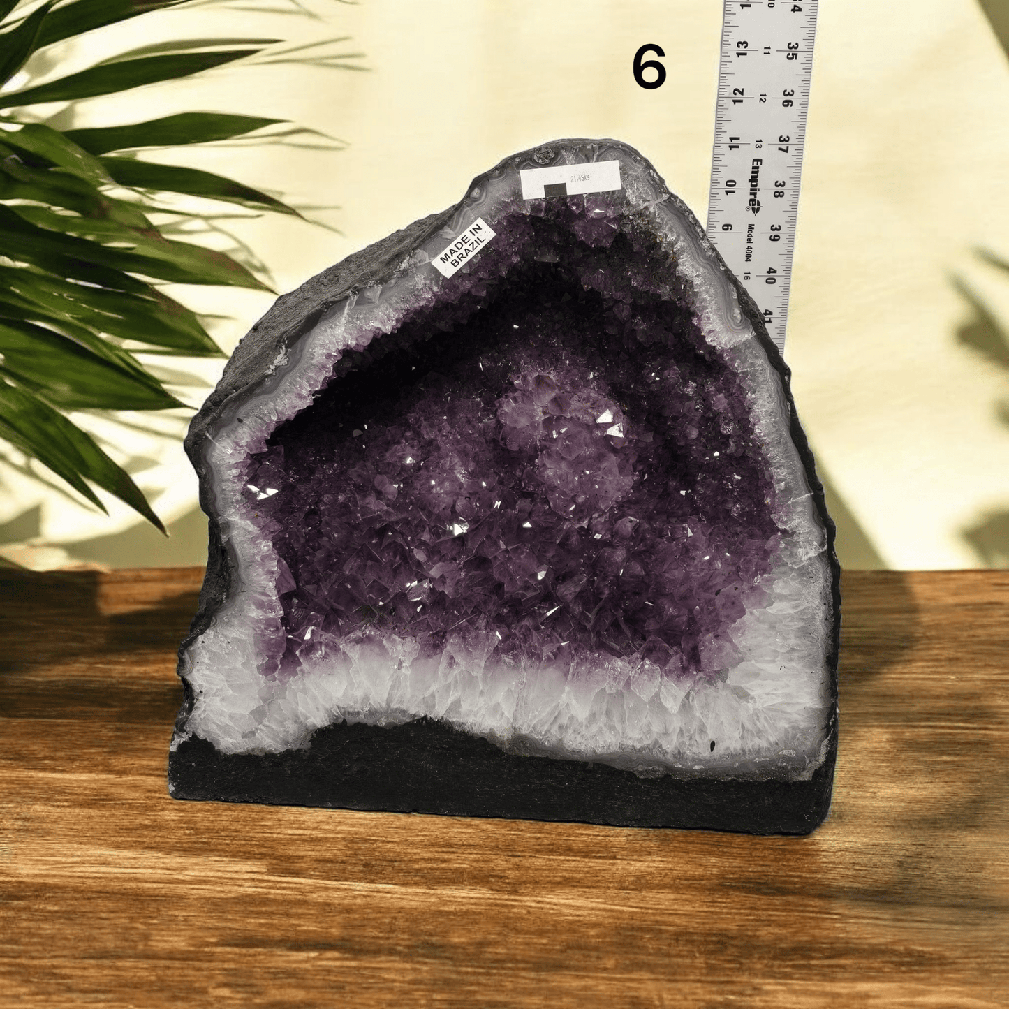 Amethyst Crystal Cathedral - You Choose #4 variant 6 labeled with ruler for size reference
