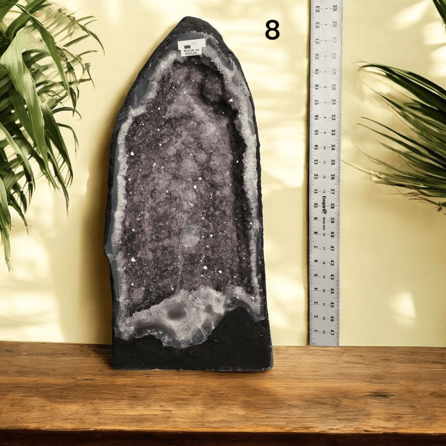 Amethyst Crystal Cathedral - You Choose #4 variant 8 labeled with ruler for size reference