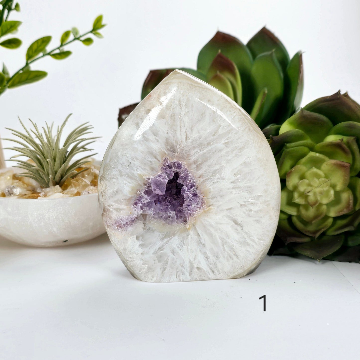 Amethyst Teardrop Crystal Cut Base - You Choose #1 variant 1 labeled