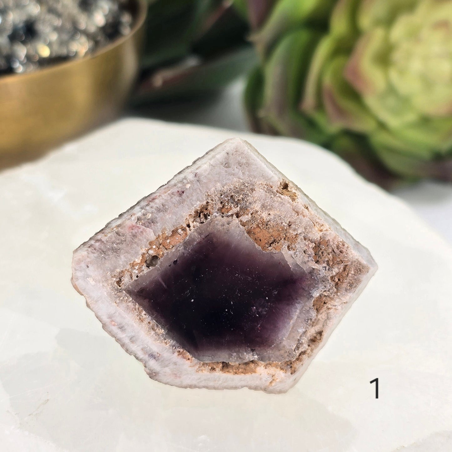 Trapiche Amethyst Crystal - Rare Find - You Choose #1 variant 1 labeled