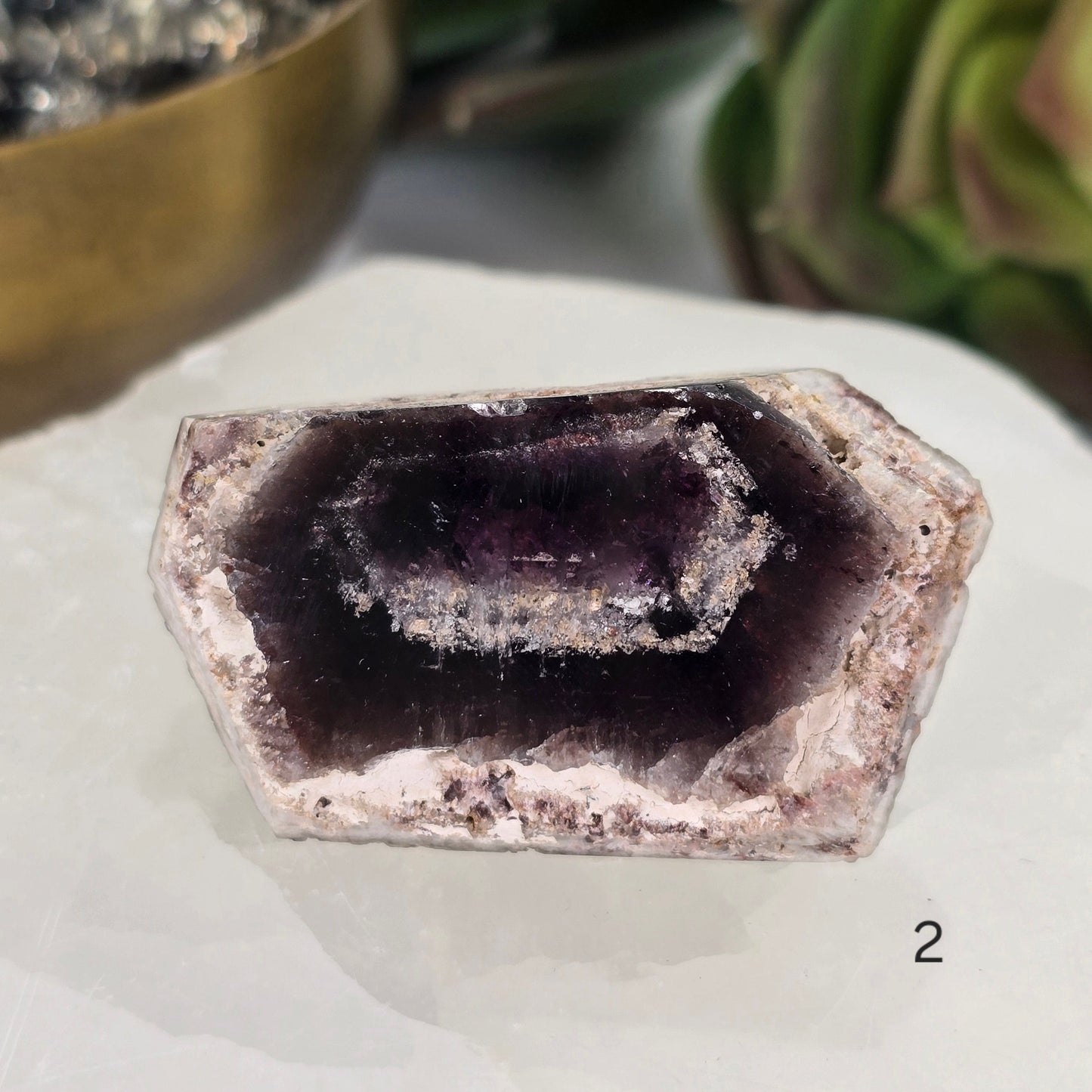 Trapiche Amethyst Crystal - Rare Find - You Choose #1 variant 2 labeled