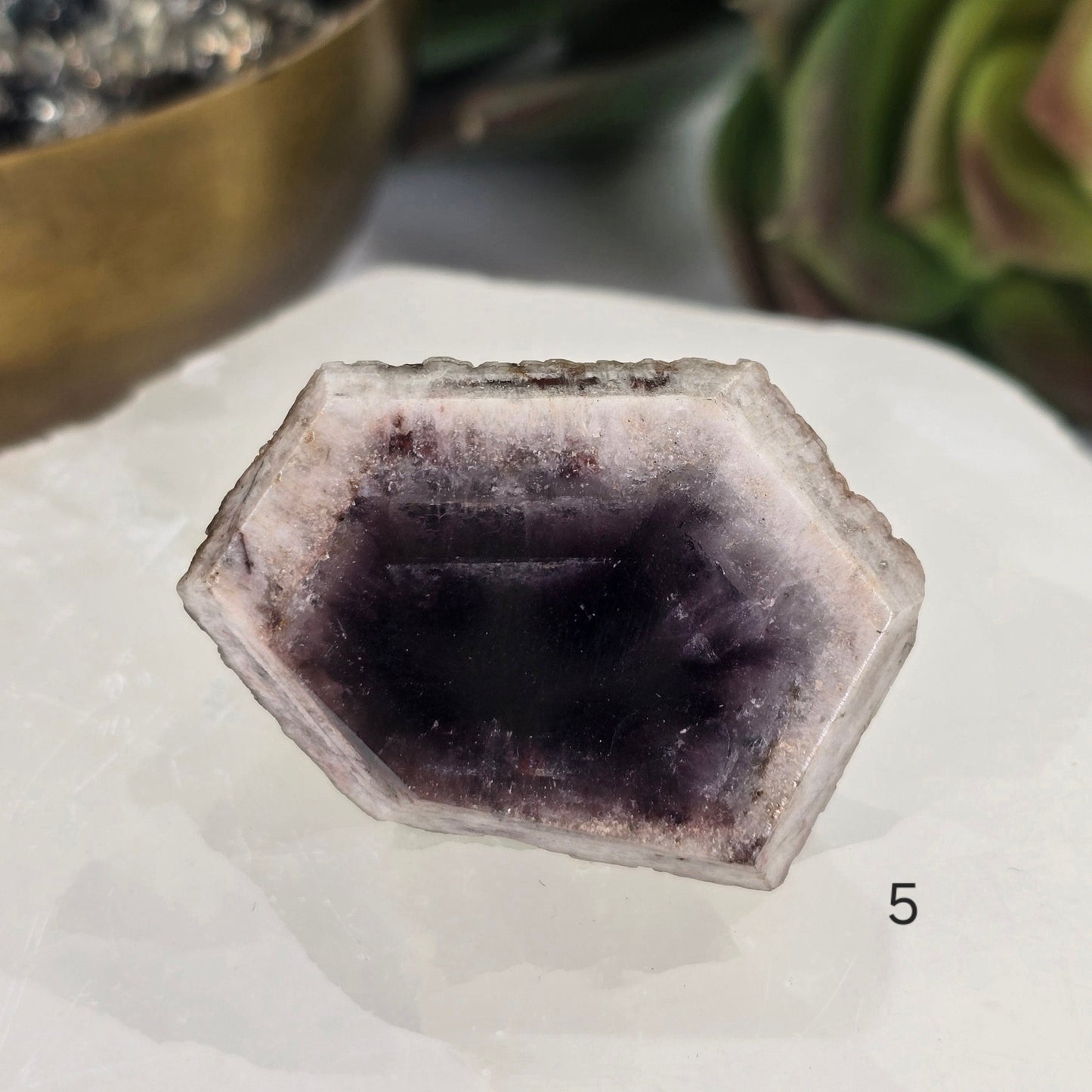 Trapiche Amethyst Crystal - Rare Find - You Choose #1 variant 5 labeled