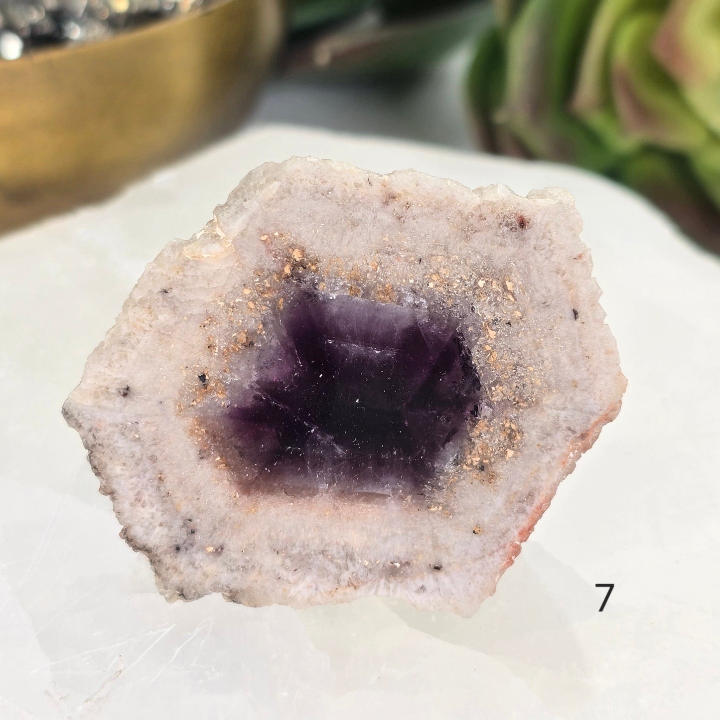 Trapiche Amethyst Crystal - Rare Find - You Choose #1 variant 7 labeled