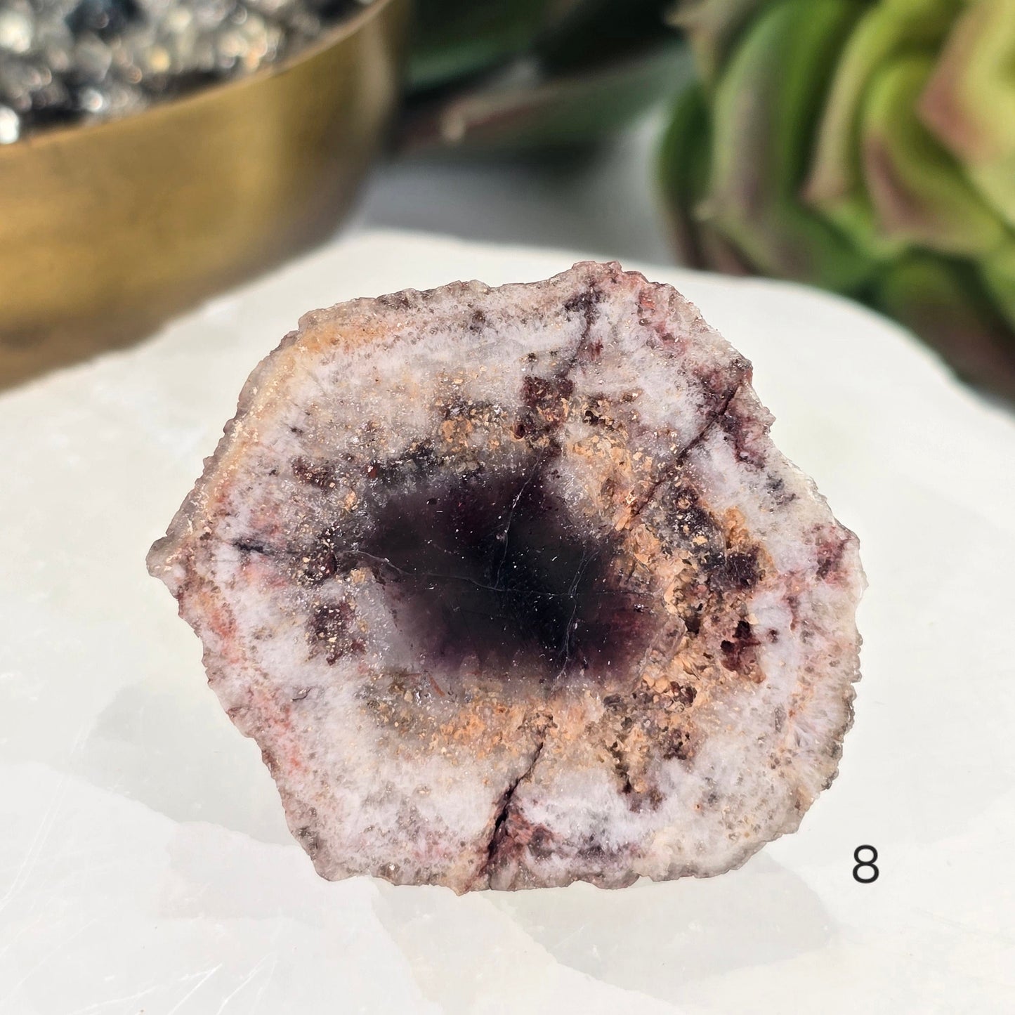 Trapiche Amethyst Crystal - Rare Find - You Choose #1 variant 8 labeled