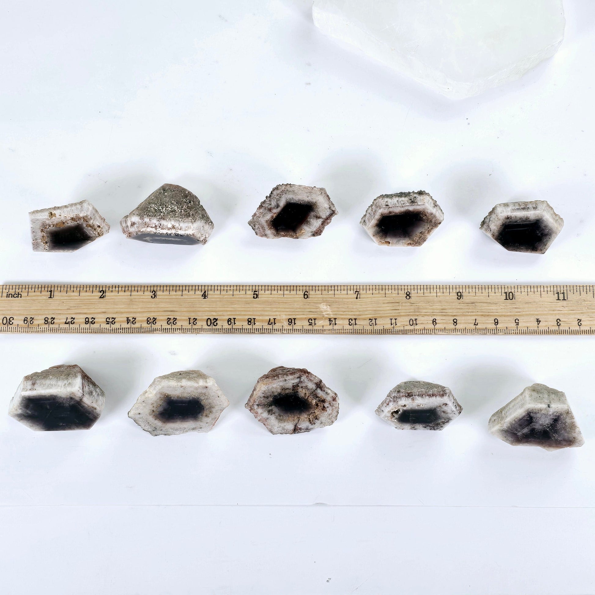 Trapiche Amethyst Crystal - Rare Find - You Choose #1 all variants with ruler for size reference