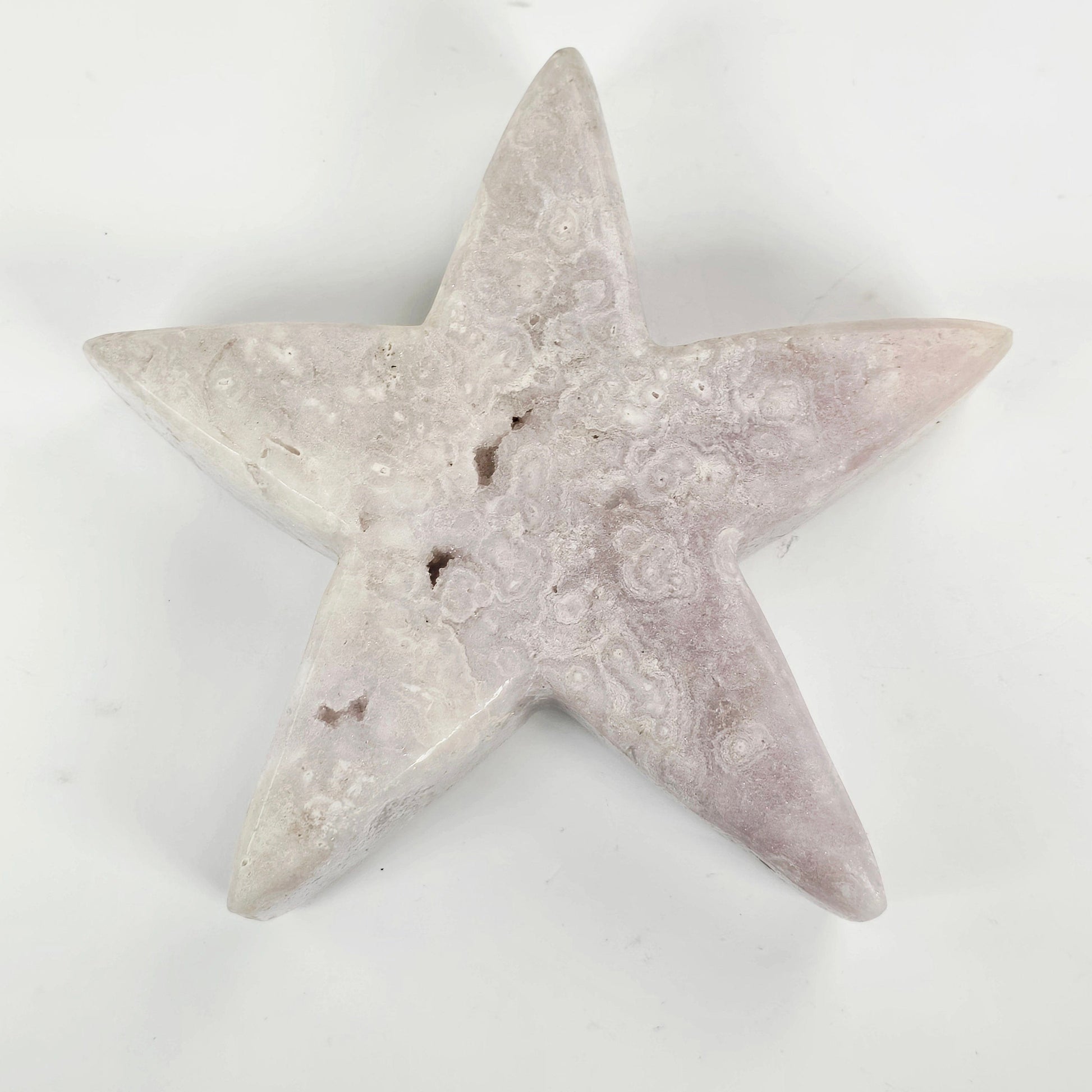 Pink Amethyst Crystal Star - One-of-a-Kind #1 top view