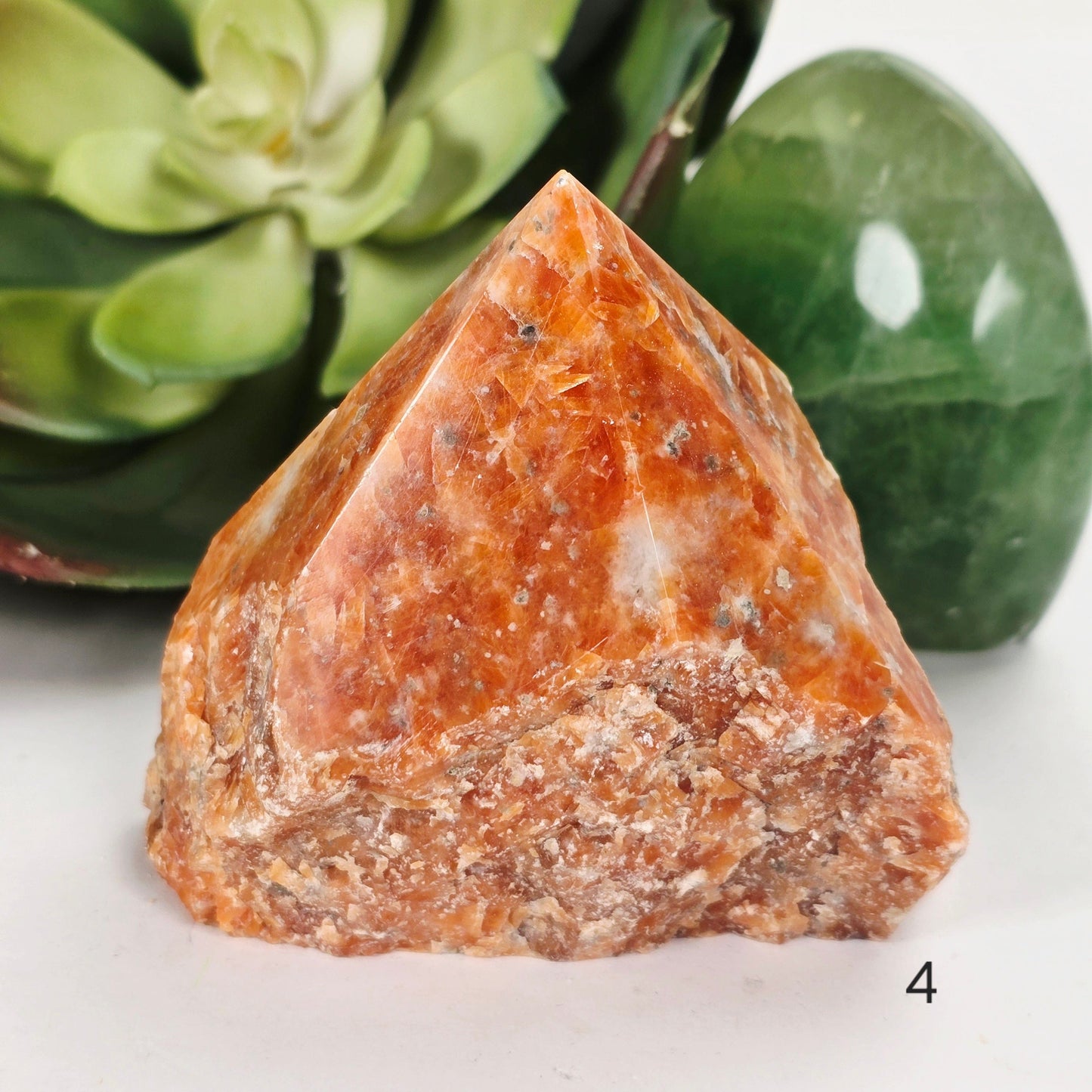 Orchid Calcite Semi Polished Crystal Point - You Choose variant 4 labeled
