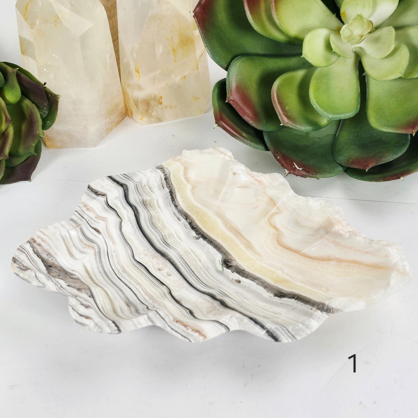 Mexican Onyx Small Bowl - Crystal Dish - You Choose variant 1 labeled