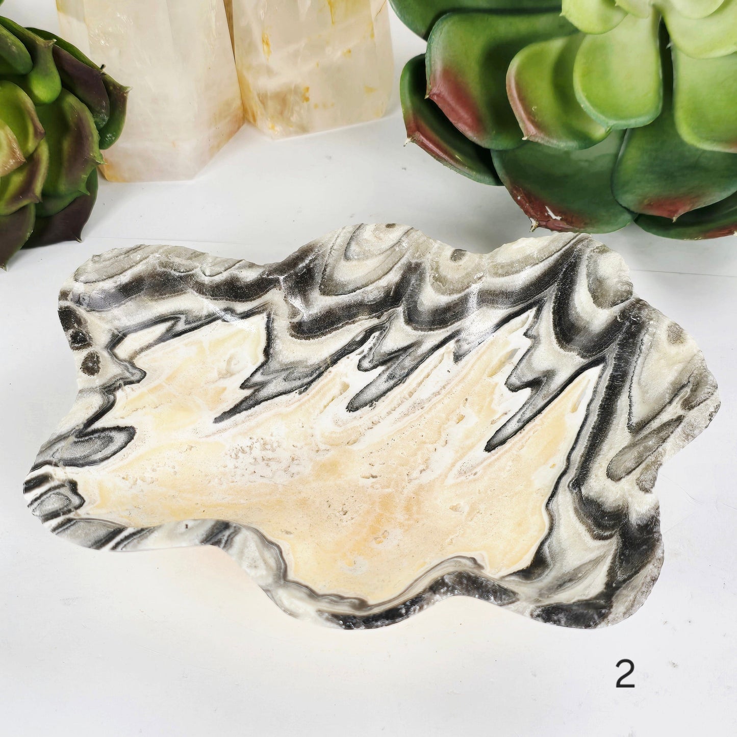 Mexican Onyx Small Bowl - Crystal Dish - You Choose variant 2 labeled