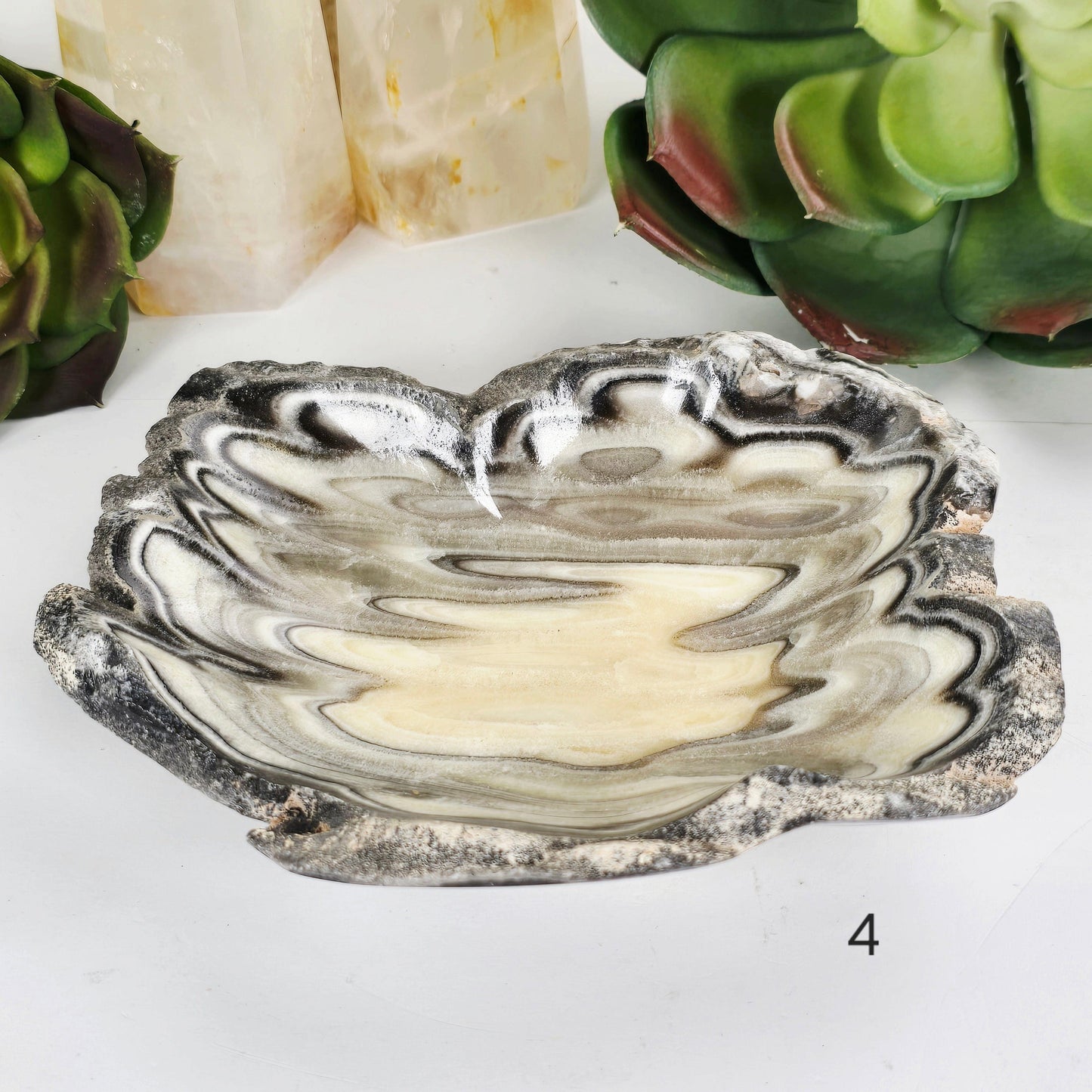 Mexican Onyx Small Bowl - Crystal Dish - You Choose variant 4 labeled