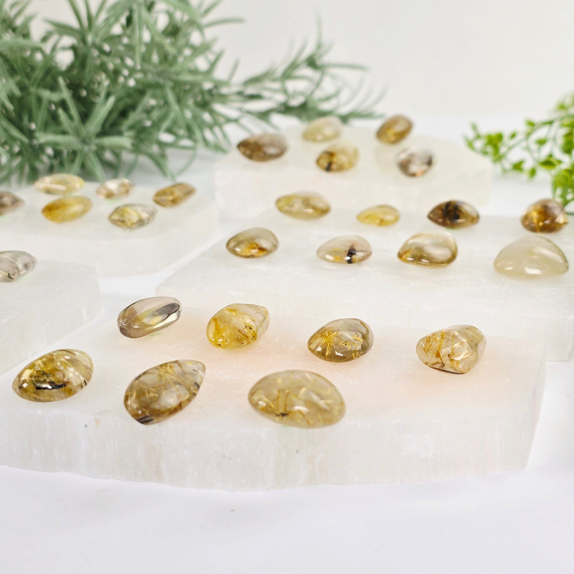 Rutilated Quartz Crystal Pendant - You Choose all variants side view